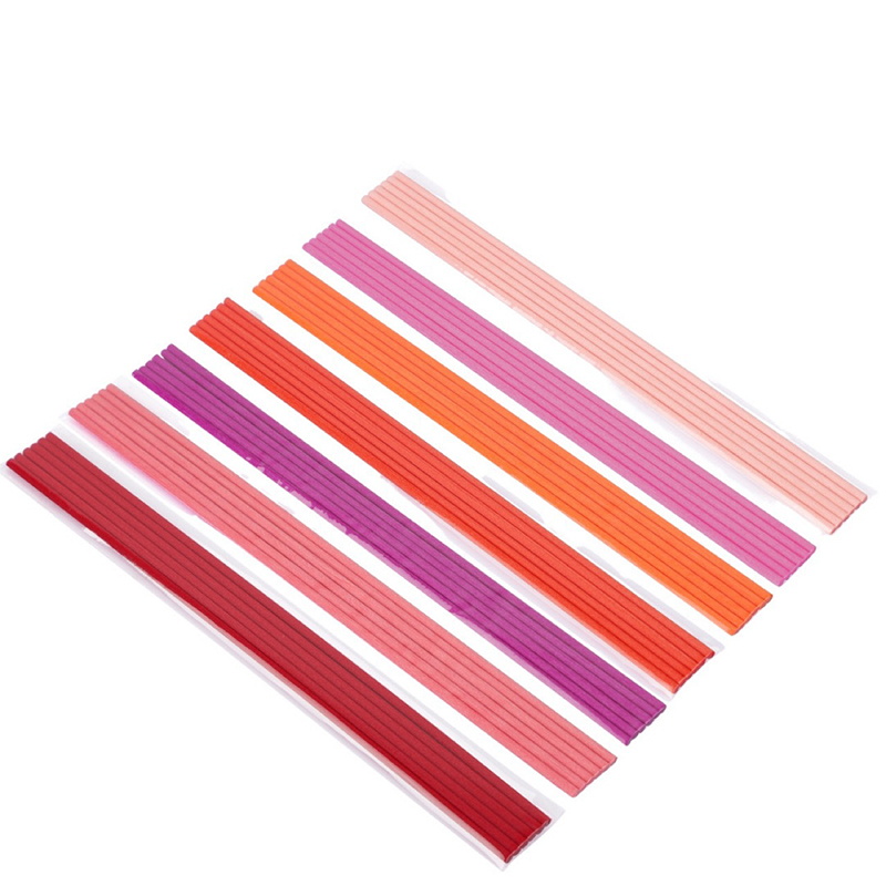 Home Fragrance Diffuser Sticks - 50pcs 22cmx3mm Colored Fiber Rattan Stick
