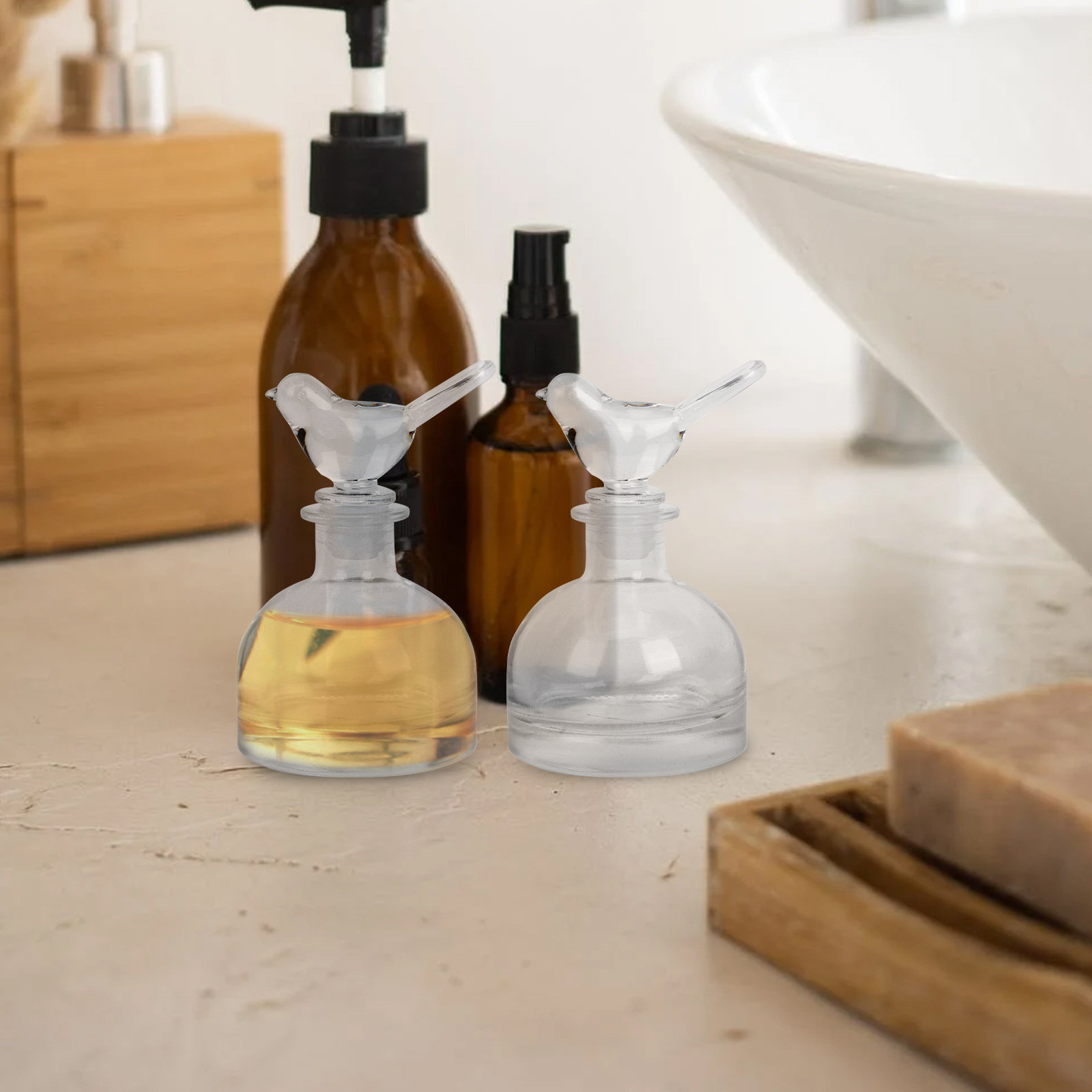 2Pcs Glass Perfume Bottles Pre - Home Fragrance Bottle review and price