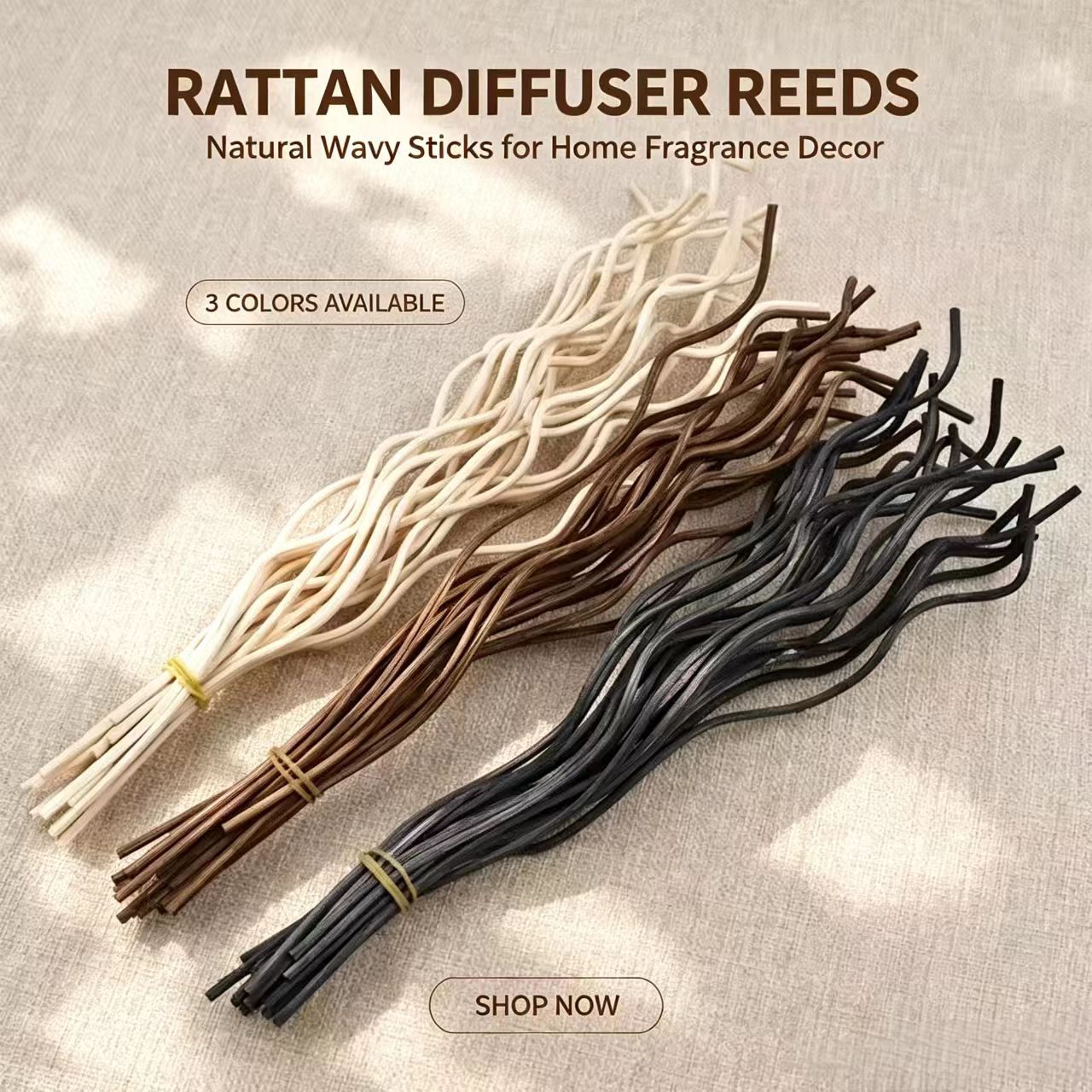 20Pcs Long Wavy Rattan Reed Di - Home Fragrance Diffuser Sticks review and price