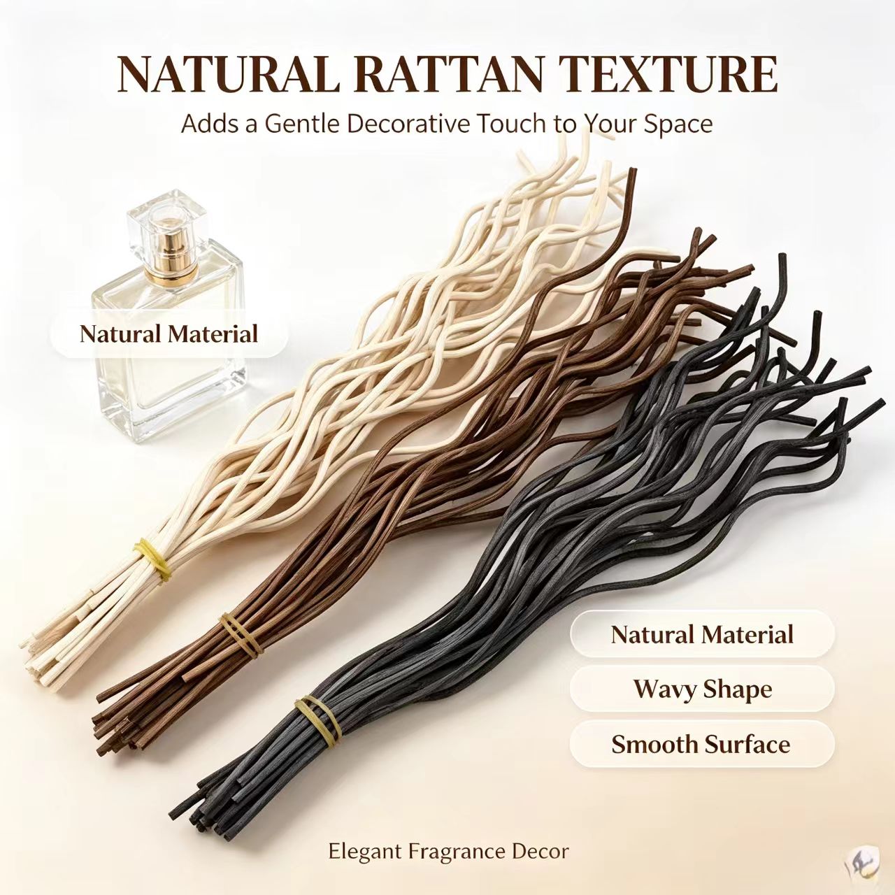 20Pcs Long Wavy Rattan Reed Di - Home Fragrance Diffuser Sticks review and price