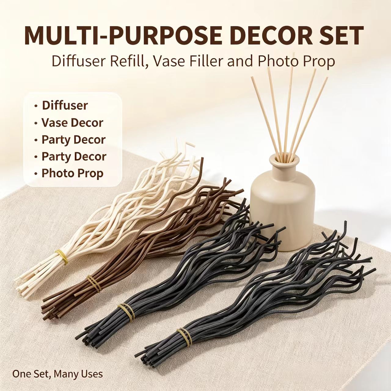 20Pcs Long Wavy Rattan Reed Di - Home Fragrance Diffuser Sticks review and price