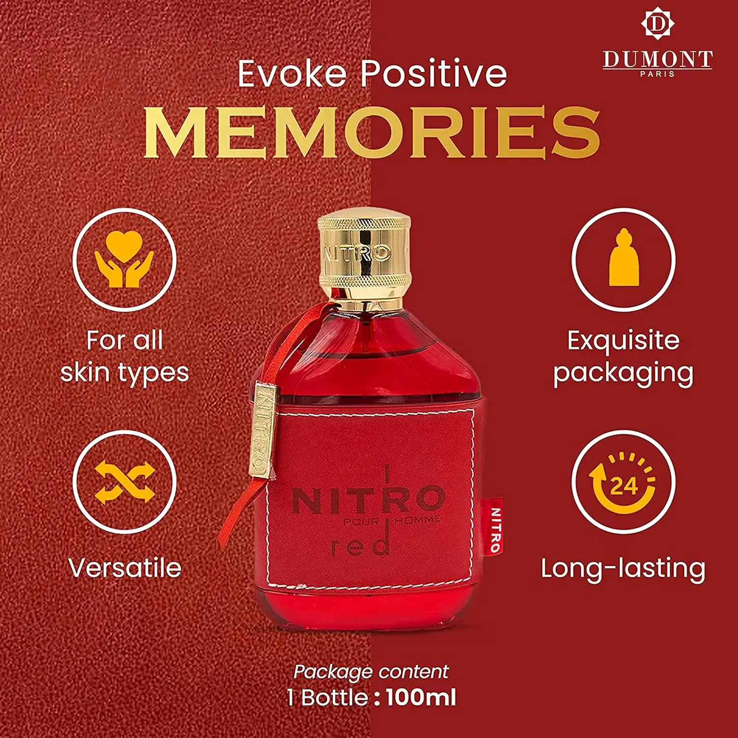 Dumont Nitro Red Intense 100ml - Home Fragrance Red Wine review and price