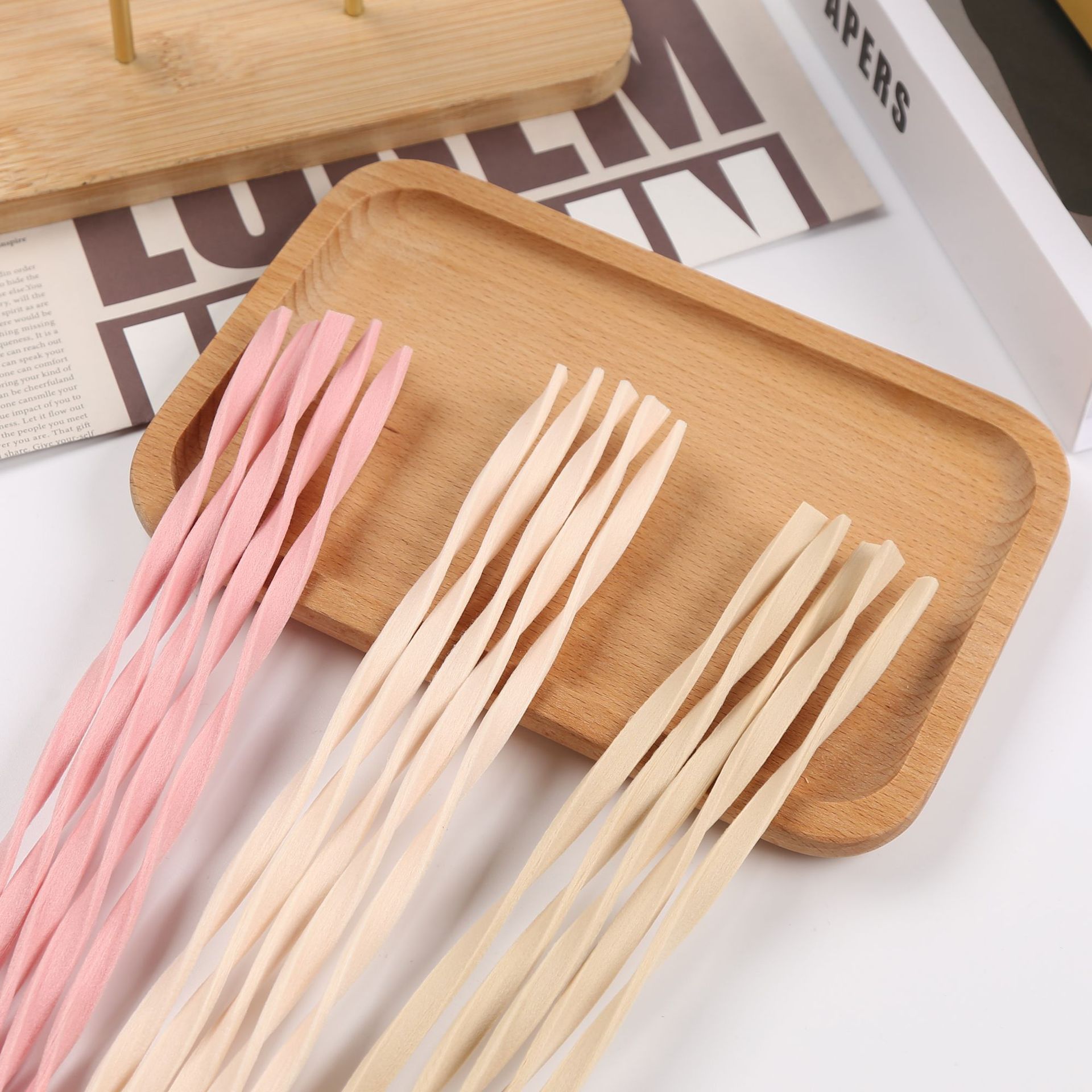 10pcs L30cm Pink/Wood Color Re - Home Fragrance Diffuser Sticks review and price