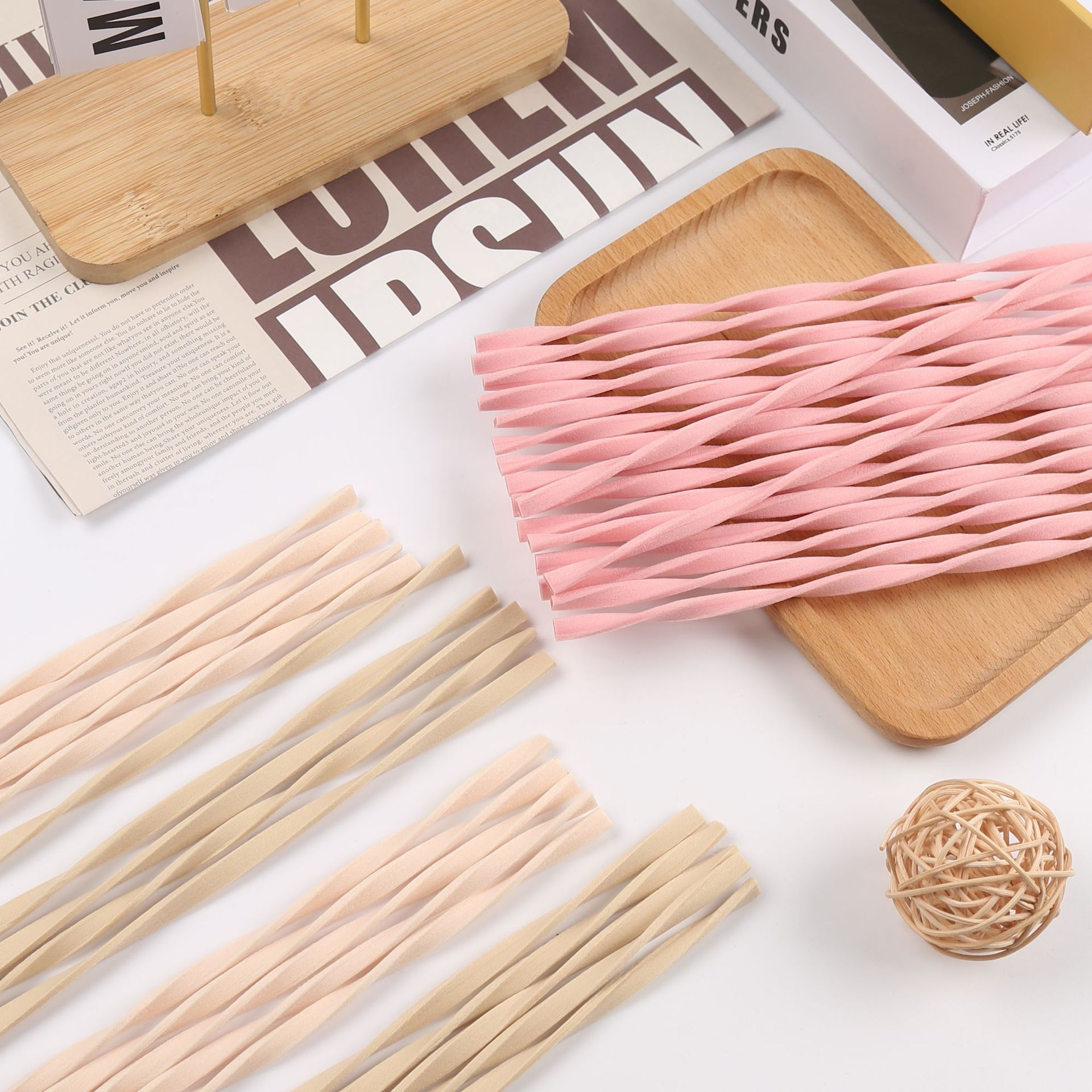 10pcs L30cm Pink/Wood Color Re - Home Fragrance Diffuser Sticks review and price