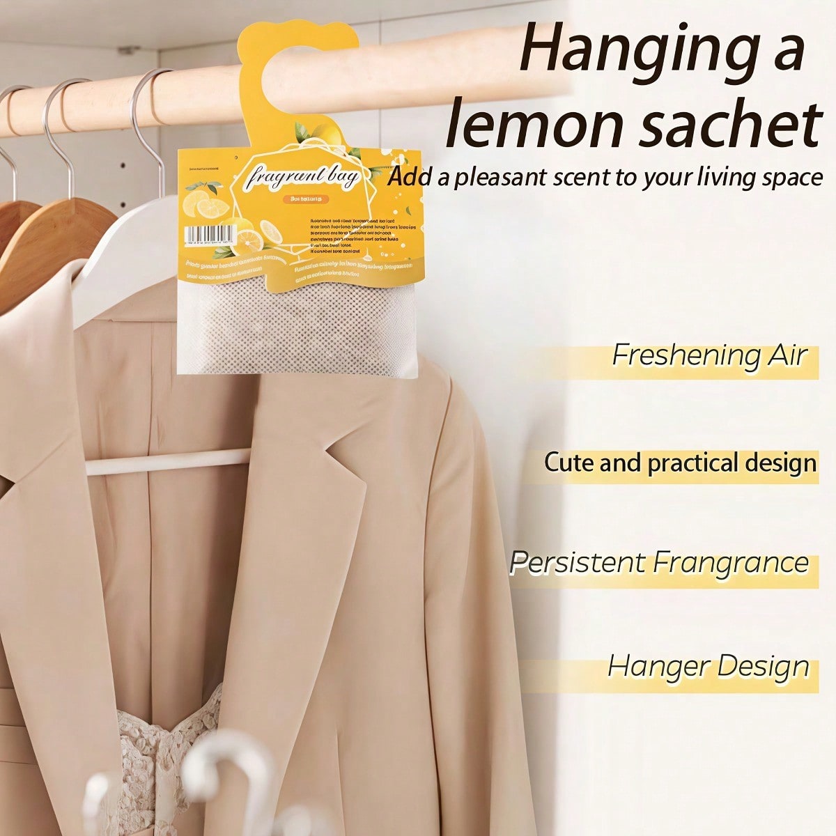 Hanging Lemon Scented Sachets, - Home Fragrance Relax review and price