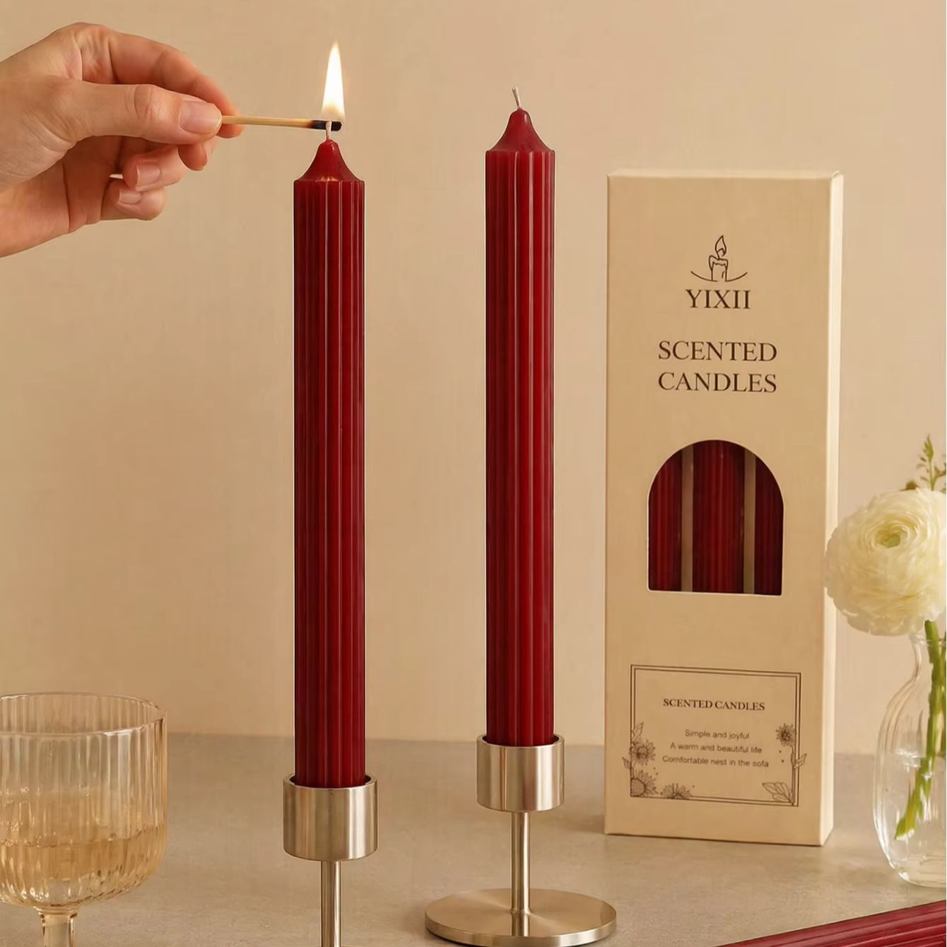 4pcs 25cm Wine Red Aromatherap - Home Fragrance Red Wine review and price